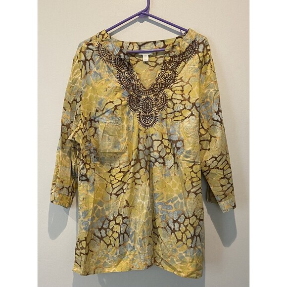 Charter Club Women’s 100% Cotton Embroidered Blouse Size 20W - Picture 1 of 5